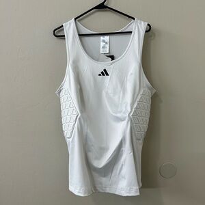 Adidas Techfit compression padded tank top in white 3XL NWT
